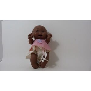 Nines d'Onil Spanish Baby Doll Anatomically Correct Pink Gingham 8.5 inch